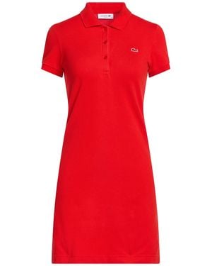 Lacoste Mini Dresses - Red