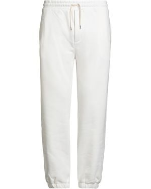 WOC WRITING ON COVER Trousers Cotton, Pes - White