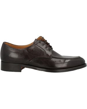 Calpierre Dark Lace-Up Shoes Leather - Brown