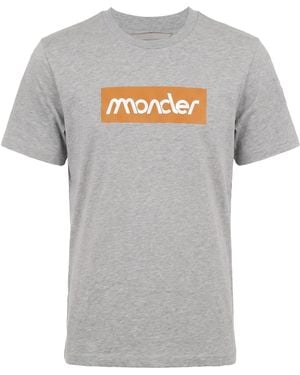 Moncler T-Shirt Cotton - Gray