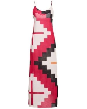 ME FUI Maxi Dress Polyester - Pink