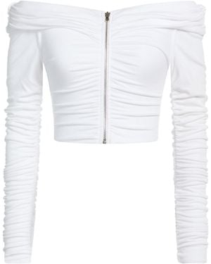 SAMI MIRO VINTAGE Top Tencel, Elastane - White