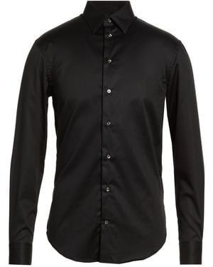 Emporio Armani Shirt Cotton, Elastolefin - Black