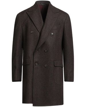 HOLLAND & SHERRY Coat Virgin Wool - Black