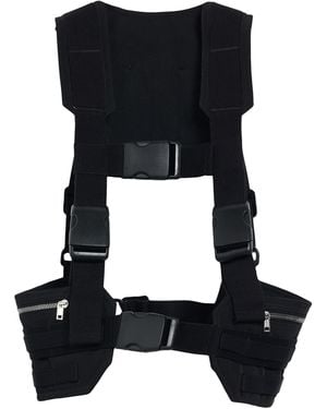 Rick Owens Tailored Vest Cotton, Elastane - Black