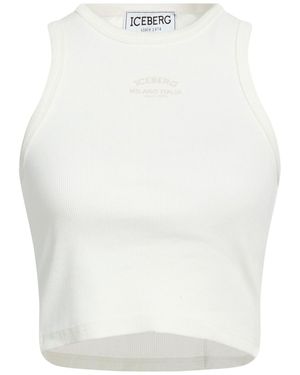 Iceberg Top Cotton, Elastane - White