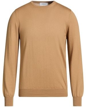 Gran Sasso Sand Sweater Virgin Wool - Brown