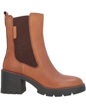 Carmela Ankle Boots Leather - Brown
