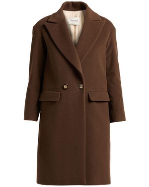HANNAJ COAT Coat Virgin Wool, Polyamide - Brown