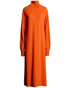 Jil Sander Midi Dress Cashmere - Orange