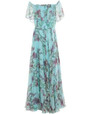 MATILDE COUTURE Maxi Dress Polyester - Blue