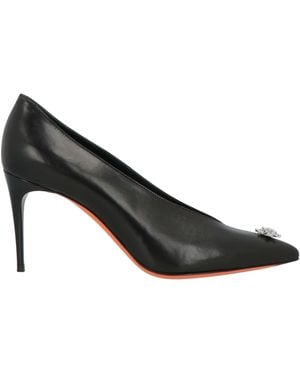 Santoni Court Shoes Leather - Black