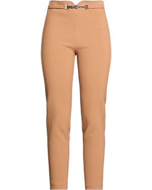 SIMONA CORSELLINI Trousers Polyester, Viscose, Cotton, Elastane - Natural