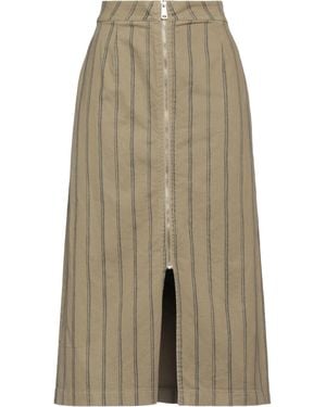LOU LOU BELLE VILLE PARIS Midi Skirt Cotton, Elastane - Natural