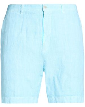 120% Lino Shorts & Bermuda Shorts - Blue