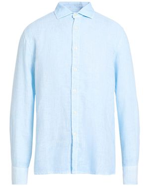 120% Lino Light Shirt Linen - Blue
