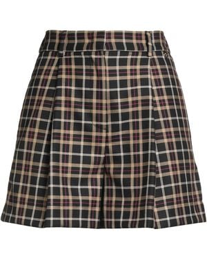 Rebel Queen Shorts & Bermuda Shorts Polyester, Viscose, Elastane - Natural