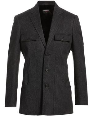 DSquared² Blazer Virgin Wool, Cotton, Linen - Black