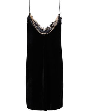 Odi Et Amo Mini Dress Polyester - Black