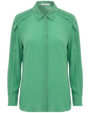SIMONA CORSELLINI Light Shirt Silk - Green