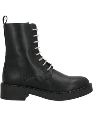 Ovyè Ankle Boots Leather - Black