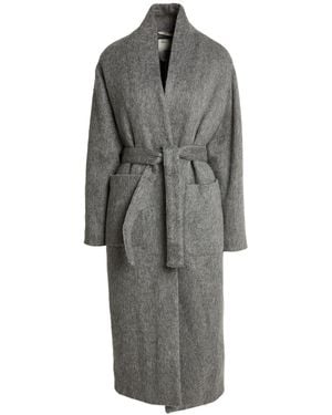 EMMA & GAIA Coat Polyester, Acrylic, Mohair Wool, Virgin Wool - Gray