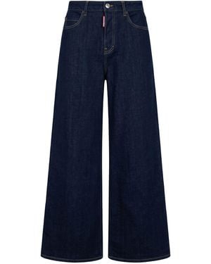 DSquared² Jeans Cotton, Elastane, Cow Leather - Blue