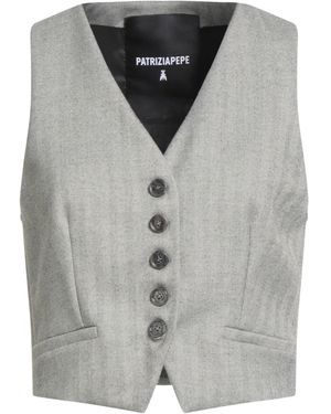 Patrizia Pepe Tailored Vests - Gray