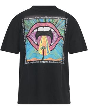 Palm Angels T-Shirt Cotton - Black