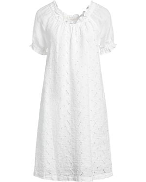 120% Lino Mini Dress Linen - White