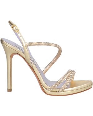 Albano Sandals Textile Fibers - Metallic