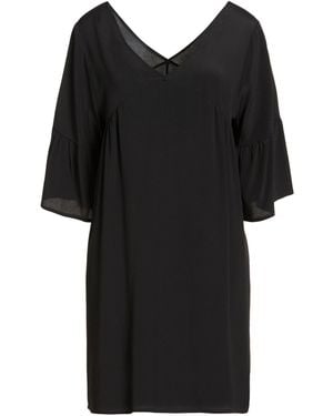 Carla G Mini Dress Acetate, Silk - Black