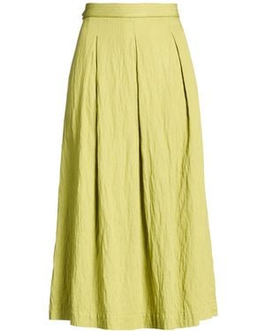 Zhelda Midi Skirt Viscose, Cotton, Polyamide, Polyester - Yellow