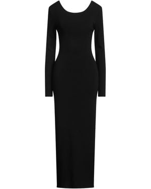 Akep Midi Dress Viscose, Polyamide, Elastane - Black