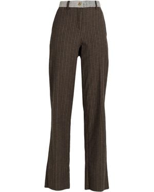 VITELLI Khaki Pants Virgin Wool, Cotton, Elastane - Gray