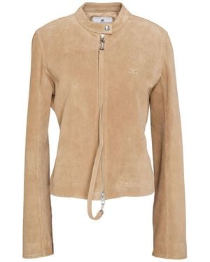 Courreges Jacket Leather - Natural