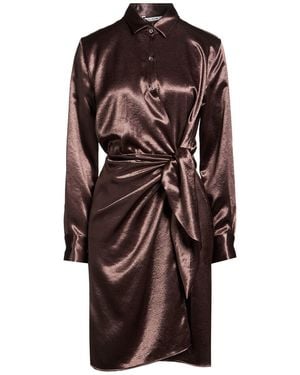 Caliban Dark Mini Dress Polyester - Brown