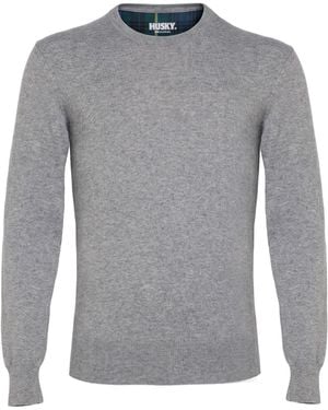 Husky Light Sweater Viscose, Recycled Polyamide, Virgin Wool, Cashmere - Gray