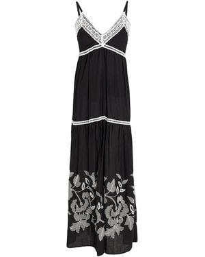 Kaos Maxi Dress Cotton, Polyester - Black