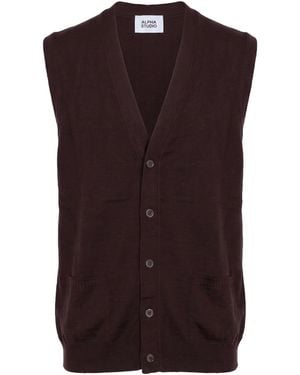 Alpha Studio Strickjacke - Braun