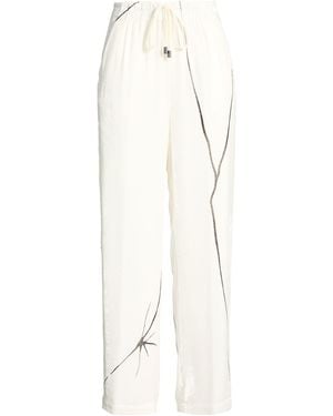 Gentry Portofino Trousers Viscose, Silk - White