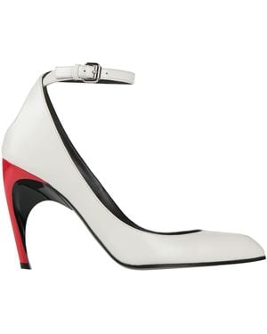 McQueen Court Shoes Leather - White