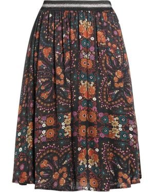 Dixie Midi Skirt Polyester - Black