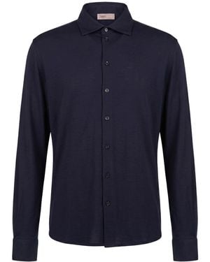 Herno Midnight Shirt Wool - Blue