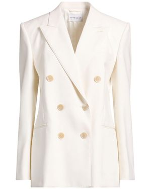 Givenchy Ivory Blazer Wool, Mohair Wool - White