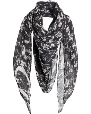 Manila Grace Scarf Cotton, Silk - Black