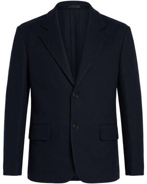 Lanvin Midnight Blazer Virgin Wool - Blue