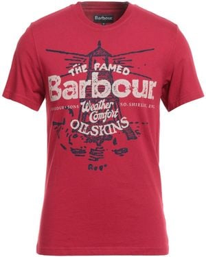 Barbour T-Shirt Cotton - Red