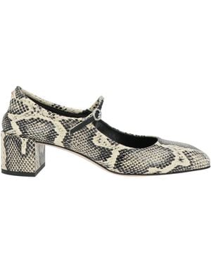 Aeyde Cream Pumps Goat Skin - Gray