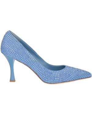 Gianmarco F. Pumps Leather - Blue